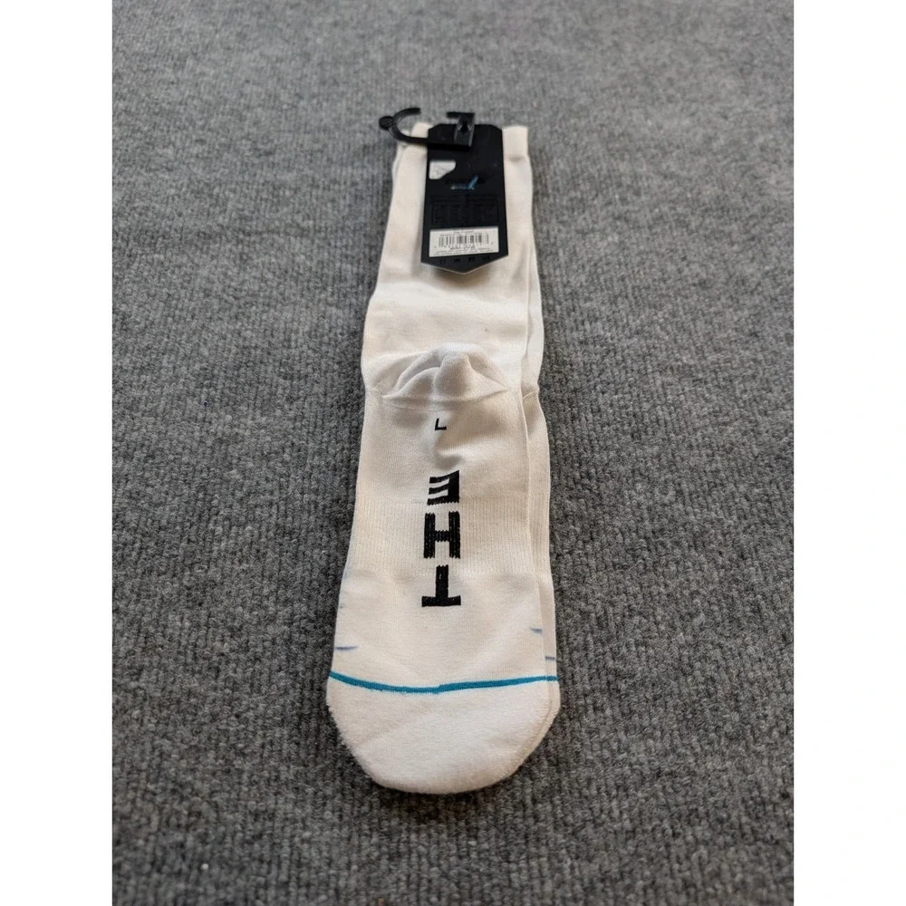 Stance Anthem Allen Iverson Crew Socks Mens Size L Large NWT NBA Basketball Whit